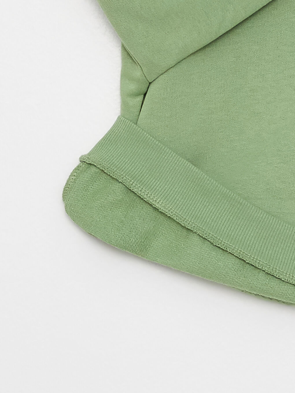 Yeşil Bisiklet Yaka Uzun Kollu Baskılı Erkek Bebek Sweatshirt-2