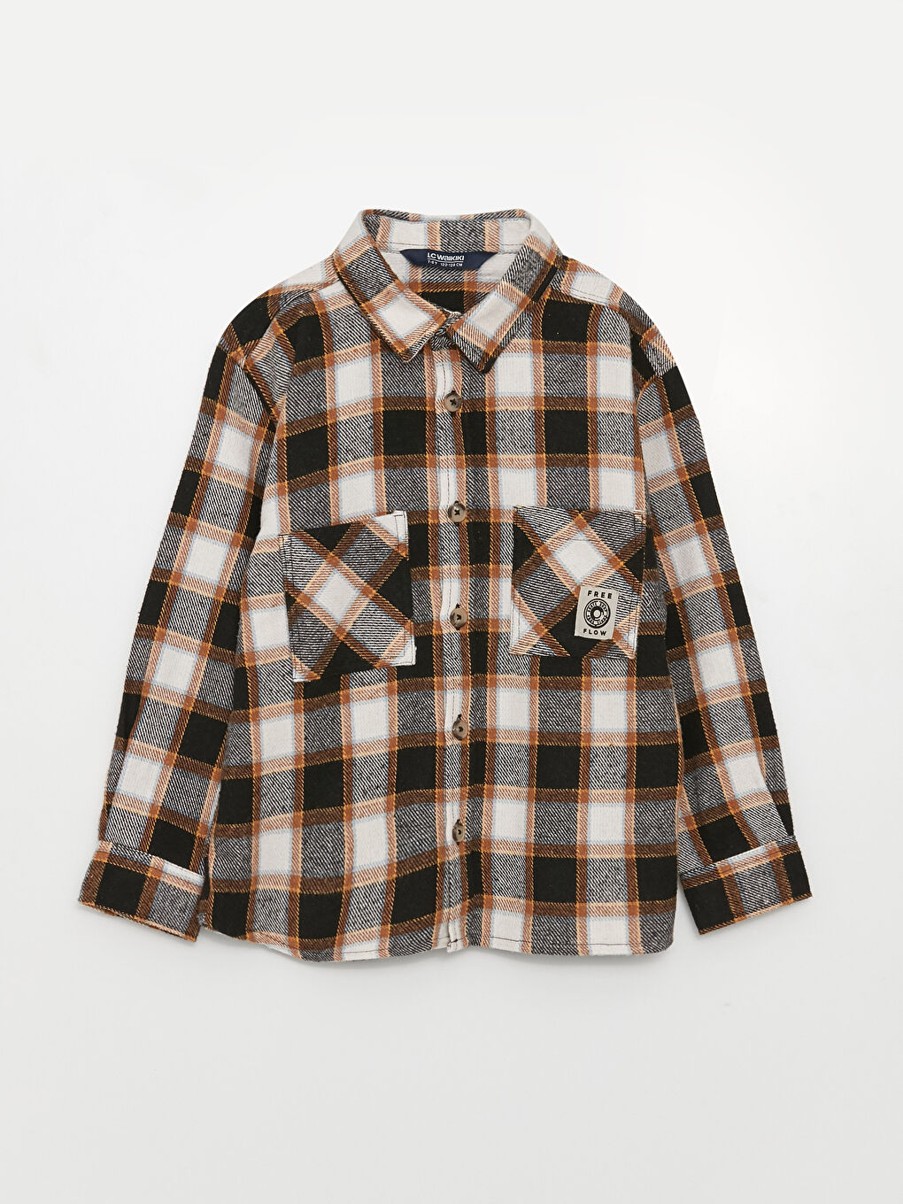 Antrasit Rahat Kalıp Ekose Erkek Çocuk Gömlek