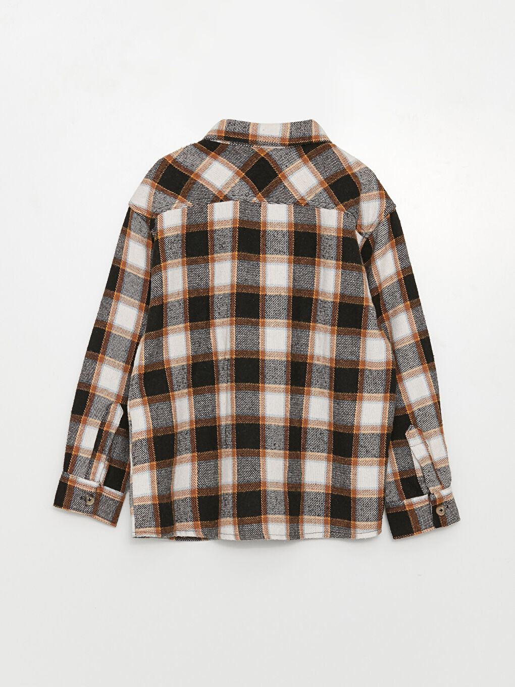 Antrasit Rahat Kalıp Ekose Erkek Çocuk Gömlek-1