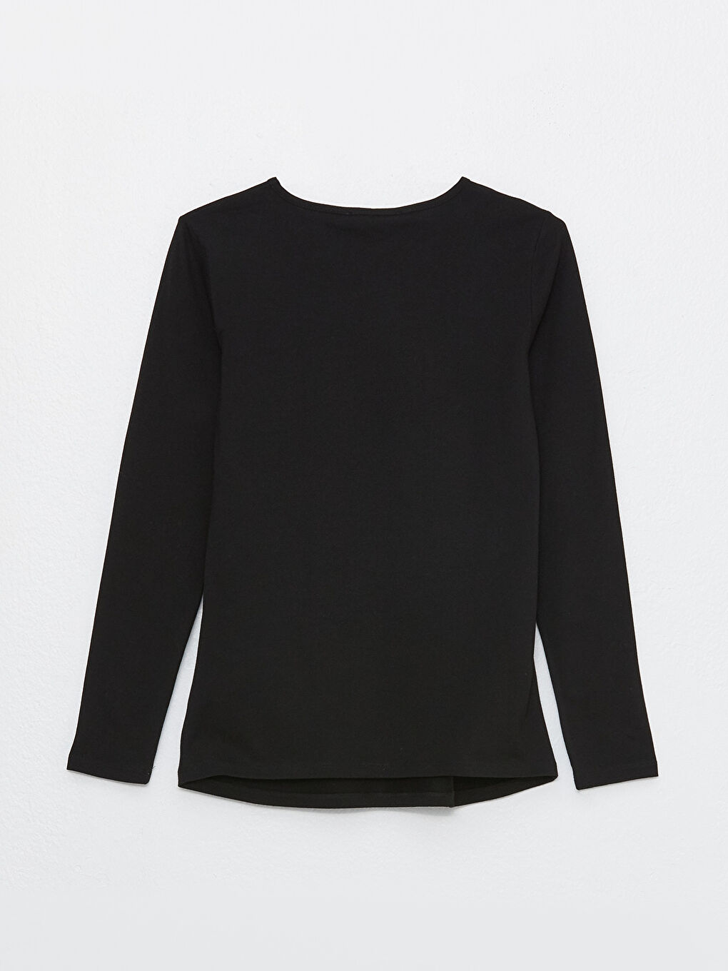 Crew Neck Printed Long Sleeve Maternity T-shirt-6