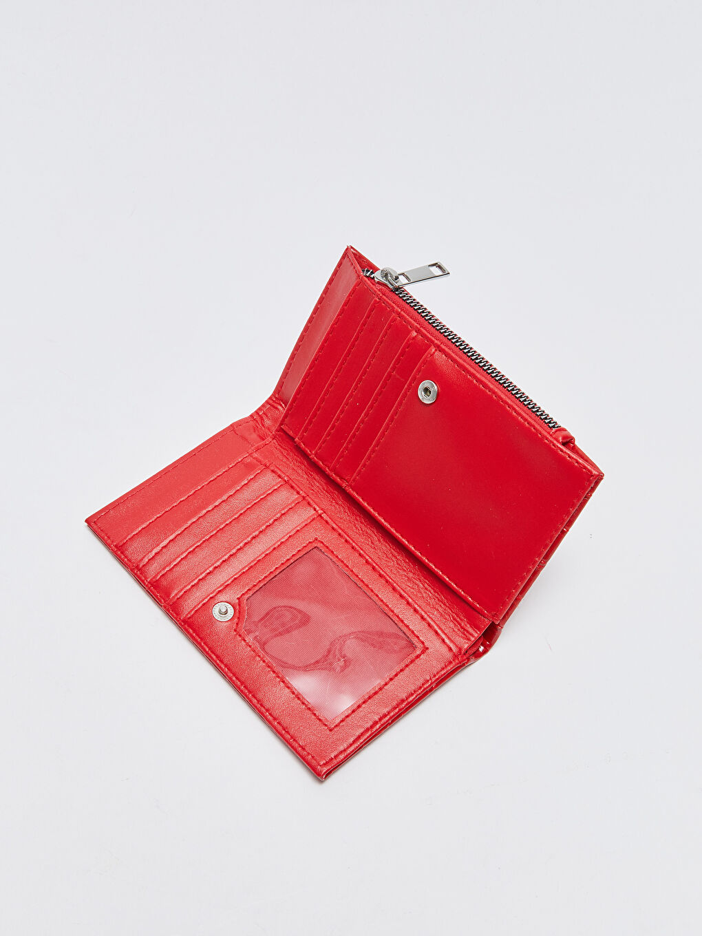 Croco Patterned Patent Leather Women's Wallet-2