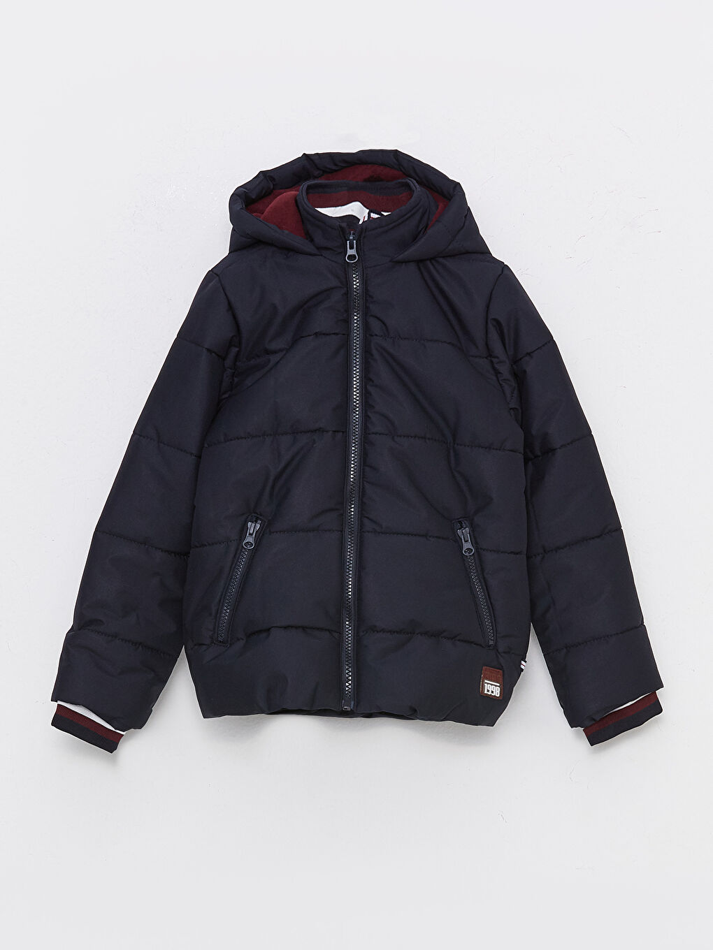 LCW ECO Kapüşonlu Basic Erkek Çocuk Şişme Mont -W2JI37Z4-S9P