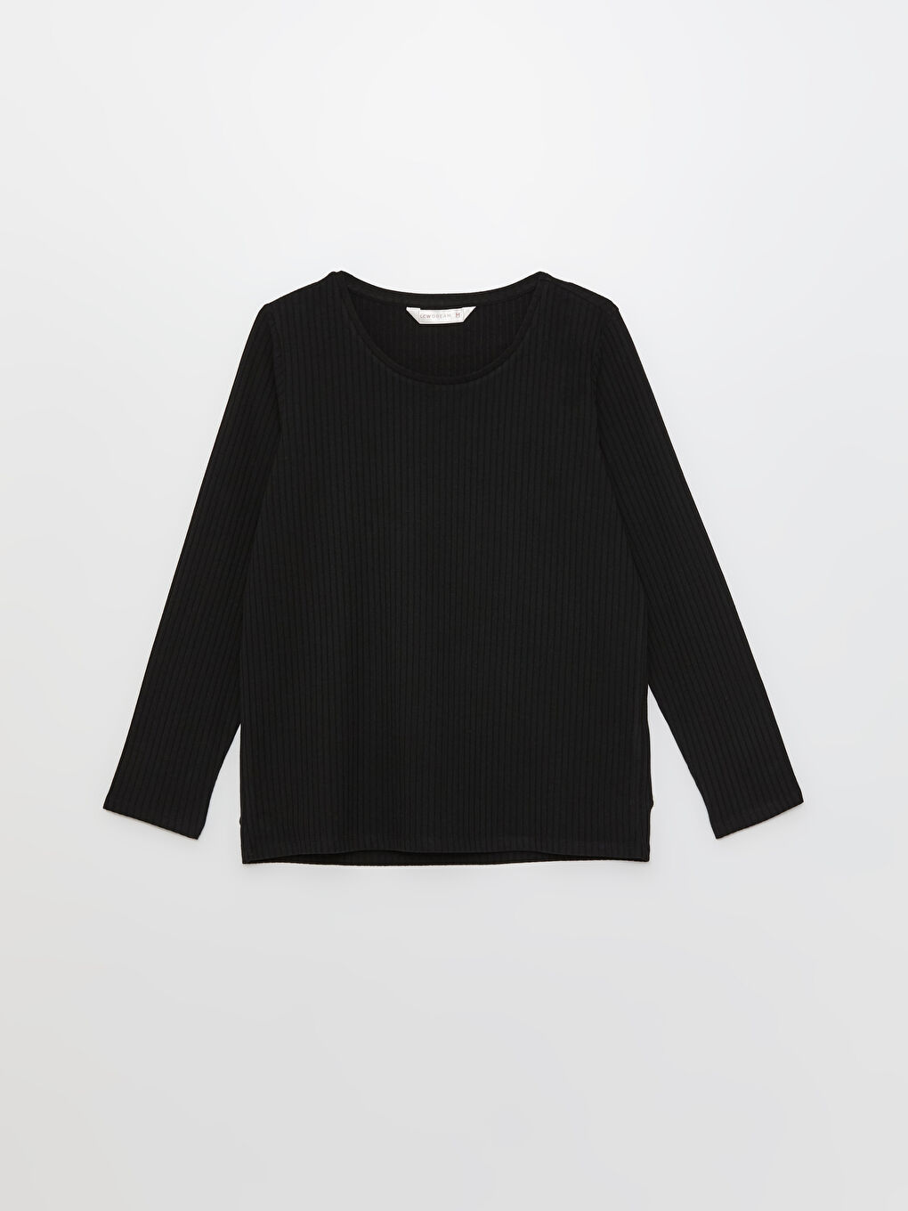 Crew Neck Plain Long Sleeve Women's Pyjama Set-5