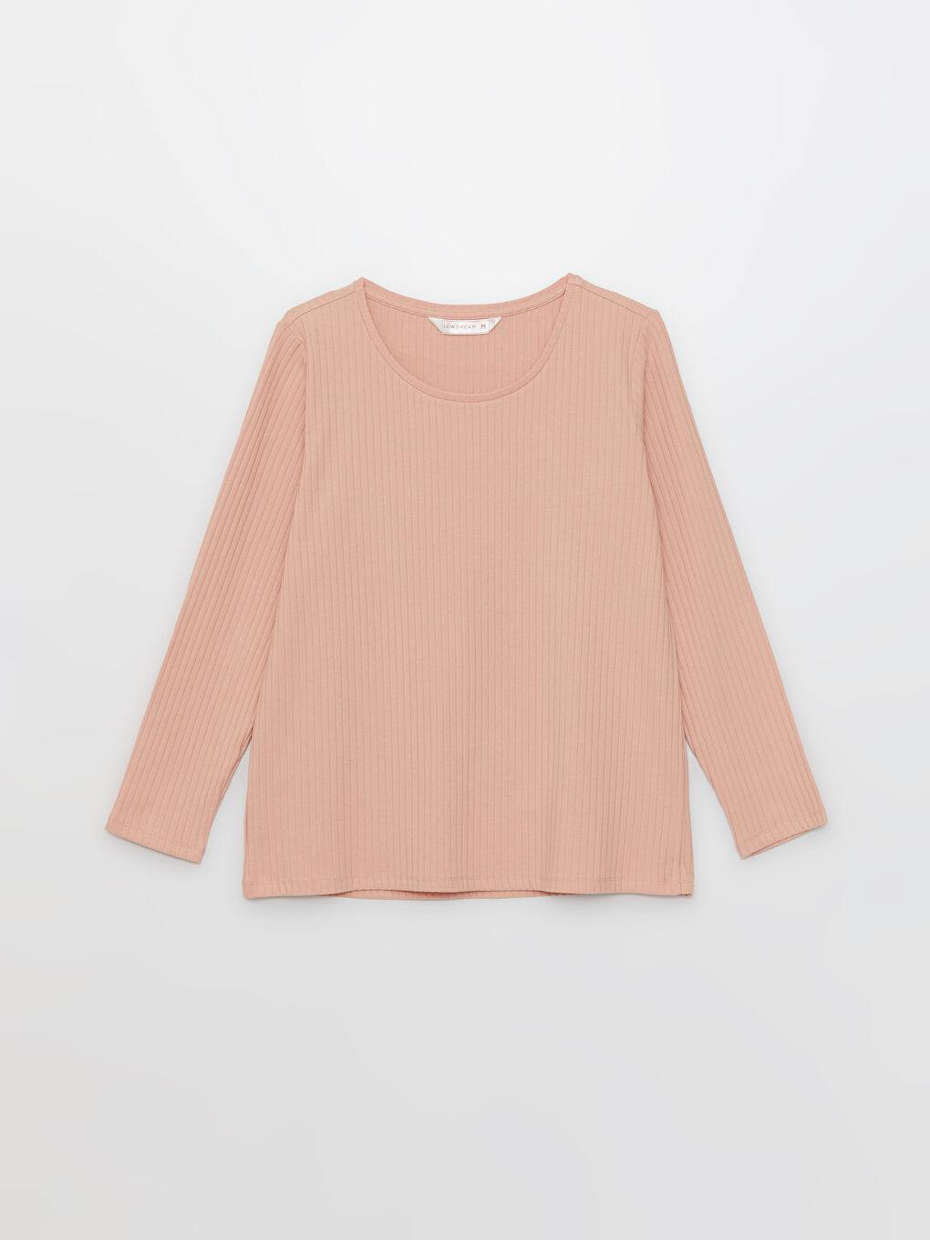 Crew Neck Plain Long Sleeve Women's Pyjama Set-5