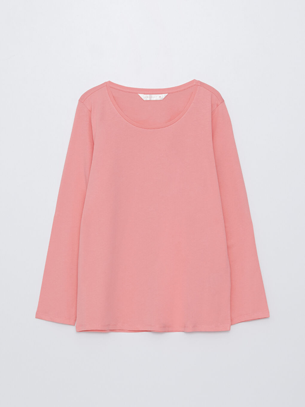 Crew Neck Plain Long Sleeve Women's Pyjama Set-5