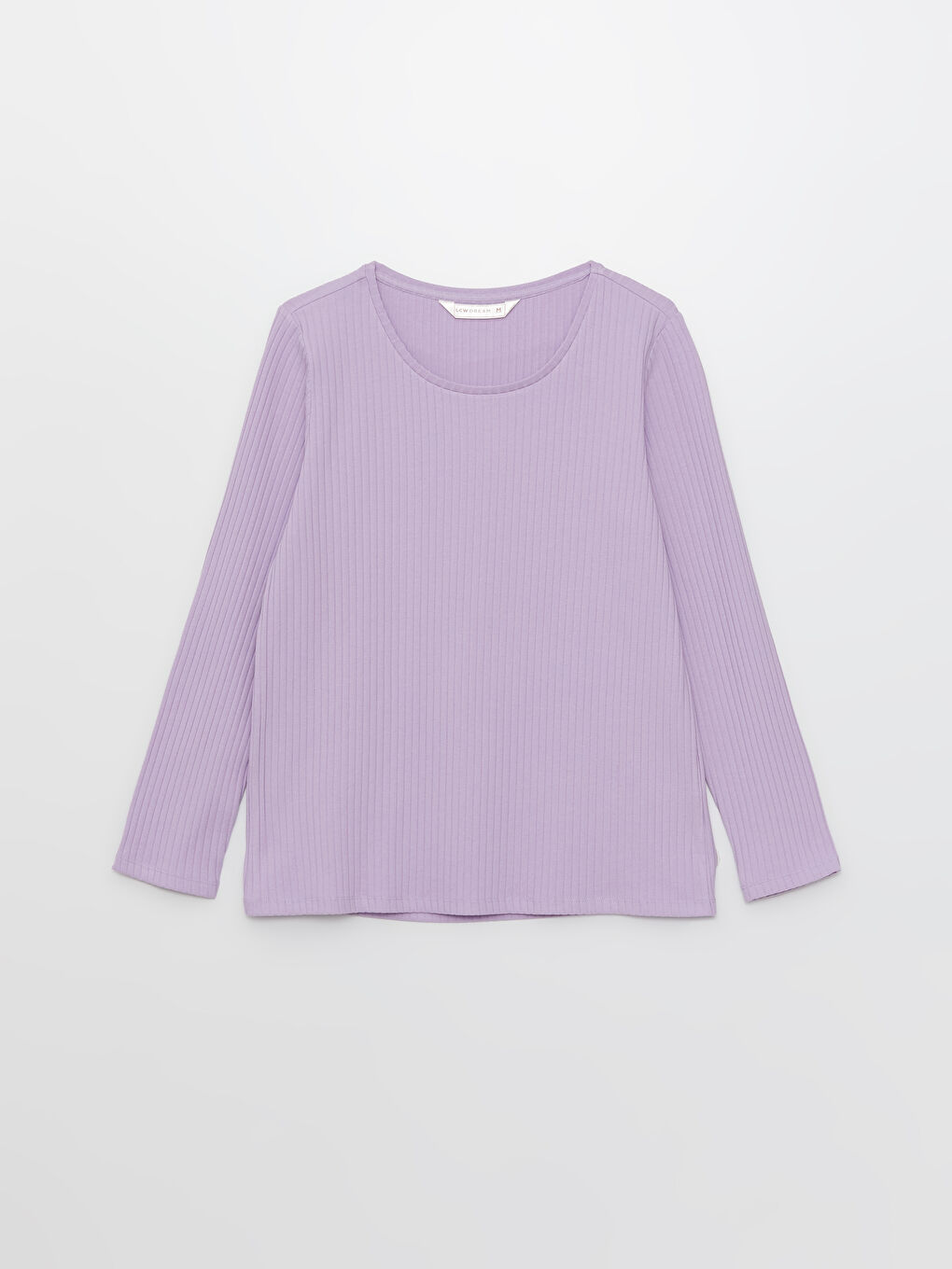 Crew Neck Plain Long Sleeve Women's Pyjama Set-6