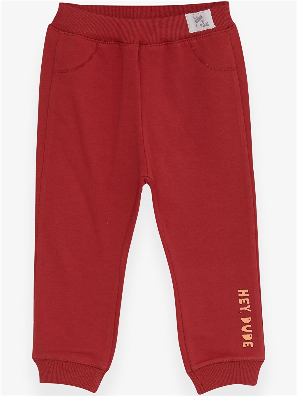 Turuncu Baskılı Erkek Bebek Eşofman Alt