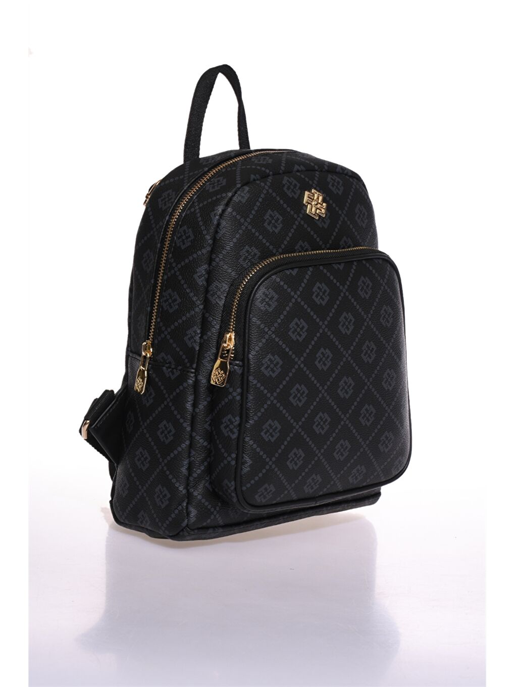 Siyah Desenli Kadın Sırt Çantası-1