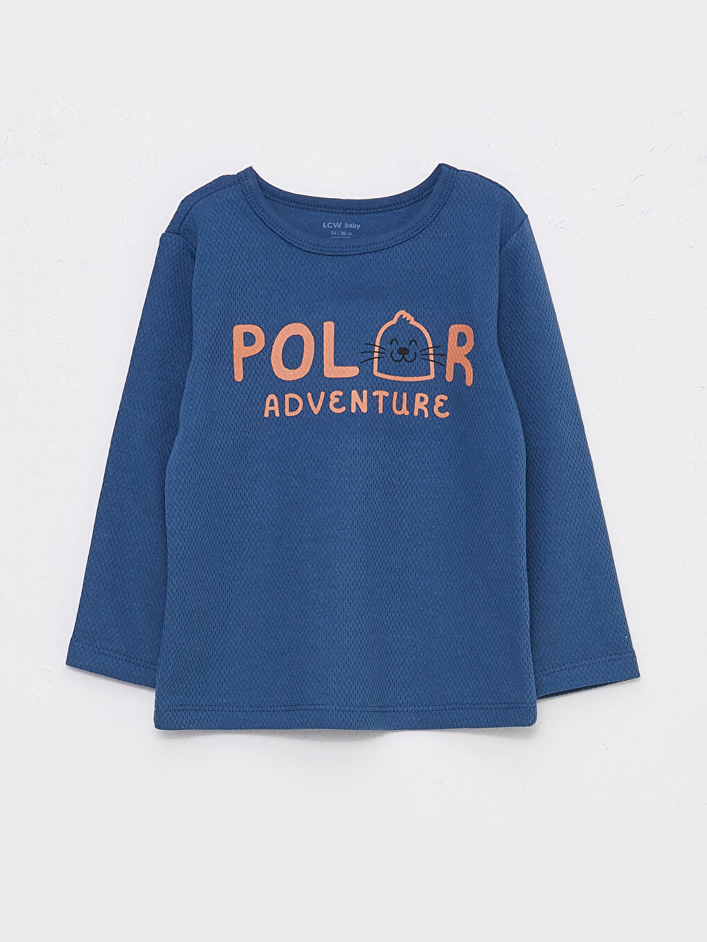 LCW baby Crew Neck Long Sleeve Printed Baby Boy Pajamas Set of 2 -W2JL38Z1-LQN