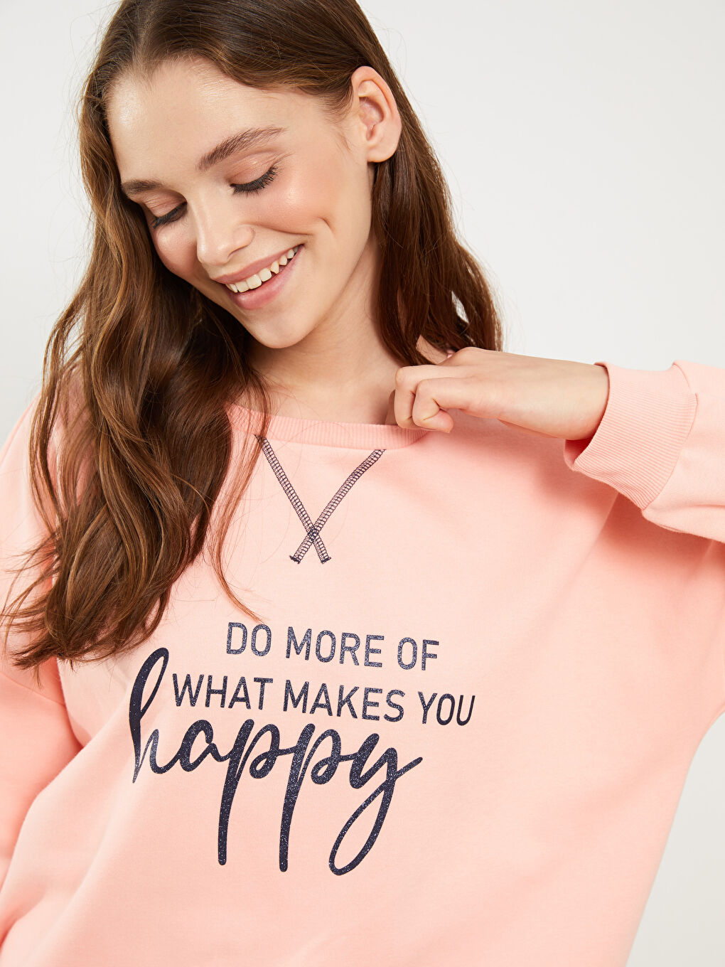 әйелдерге арналған дөңгелек жағалы принтті ұзын жең пижама жинағы-2