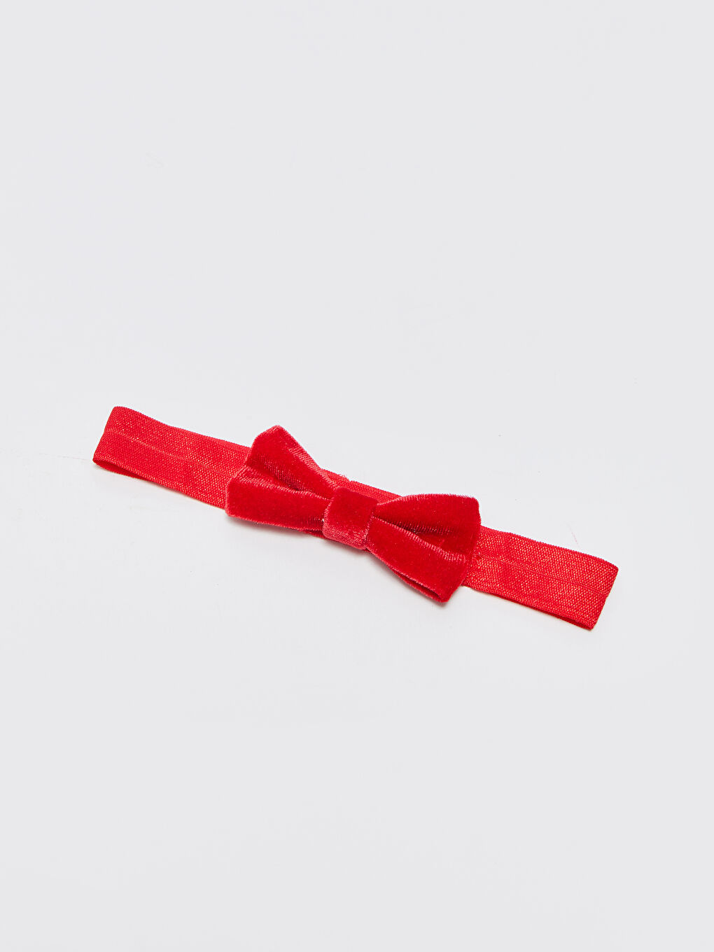 Kırmızı Fiyonk Detaylı Kız Bebek İlk Adım Ayakkabısı ve Saç Bandı-6