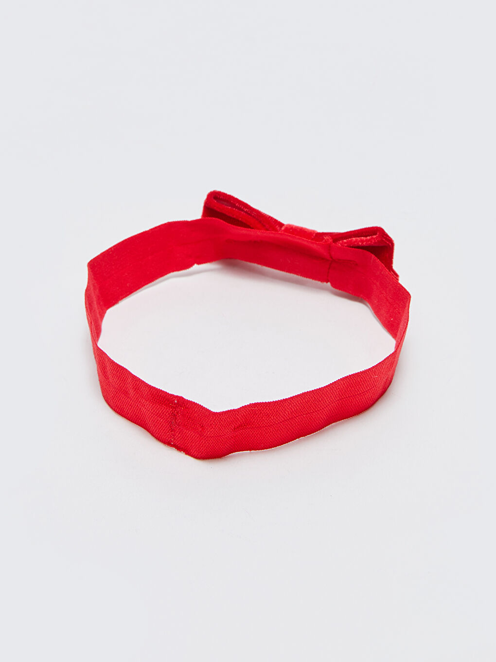 Kırmızı Fiyonk Detaylı Kız Bebek İlk Adım Ayakkabısı ve Saç Bandı-7