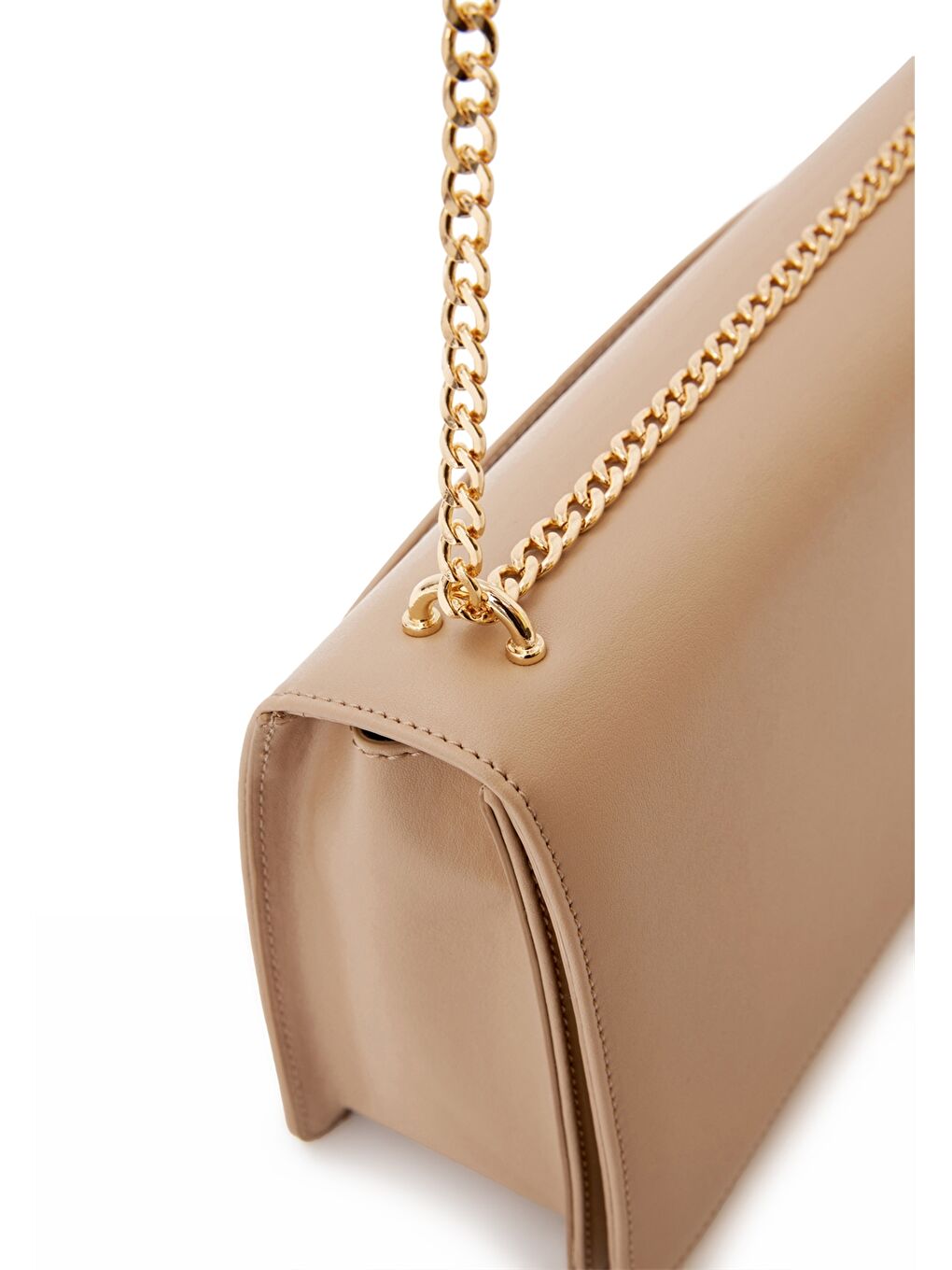 Kahverengi Deri Görünümlü Kadın Omuz Çantası-3