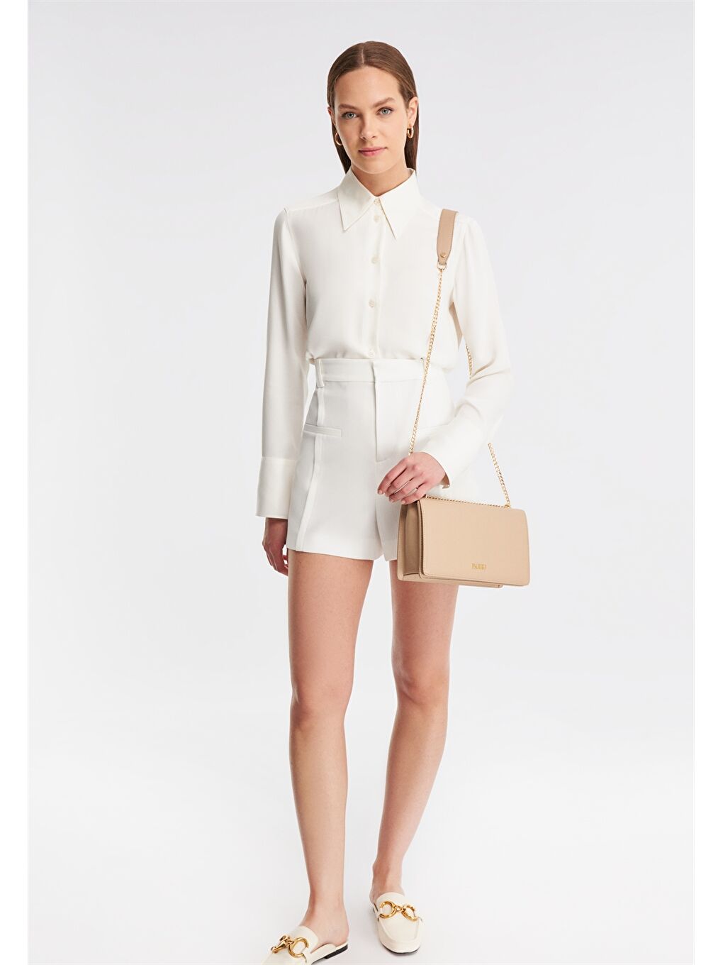 Kahverengi Deri Görünümlü Kadın Omuz Çantası-5