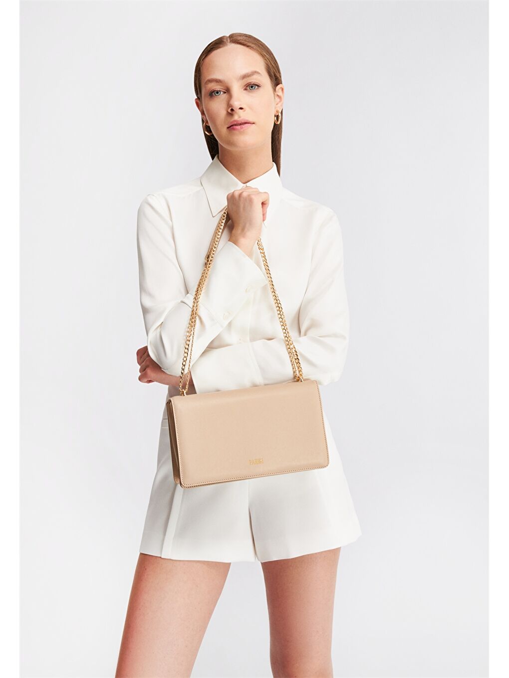 Kahverengi Deri Görünümlü Kadın Omuz Çantası-8