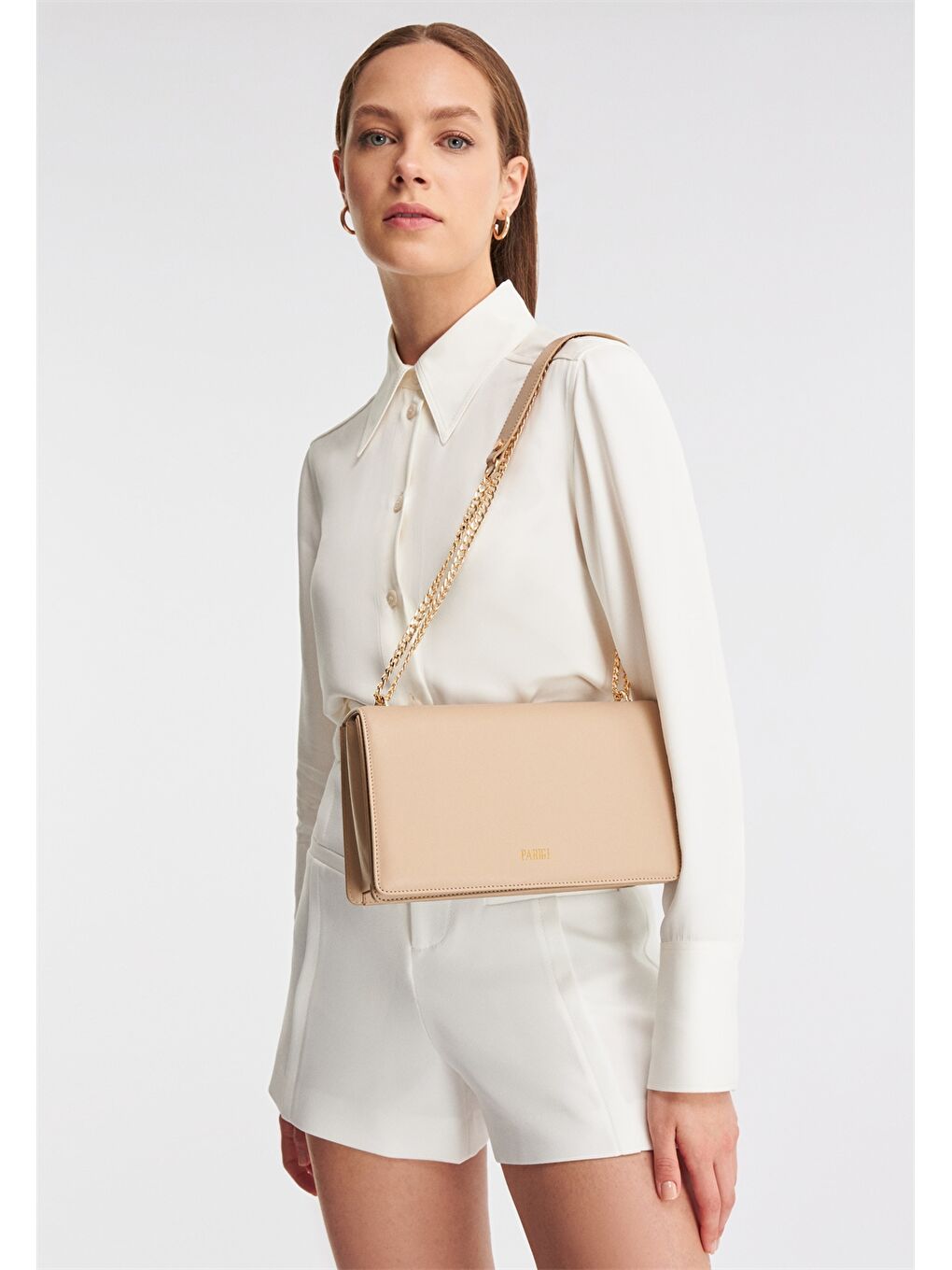 Kahverengi Deri Görünümlü Kadın Omuz Çantası-9