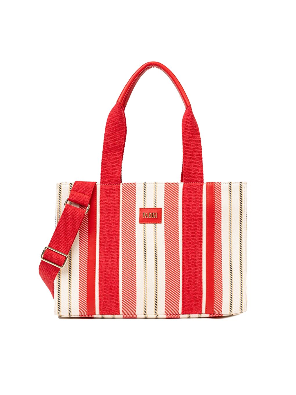 Kırmızı Etiket Baskılı Kadın Kol Çantası