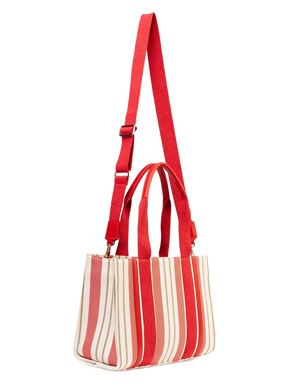 Kırmızı Etiket Baskılı Kadın Kol Çantası-1