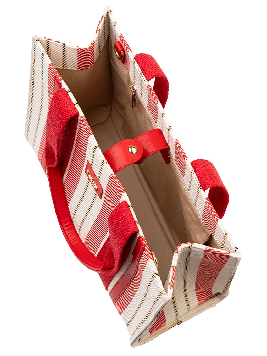 Kırmızı Etiket Baskılı Kadın Kol Çantası-3