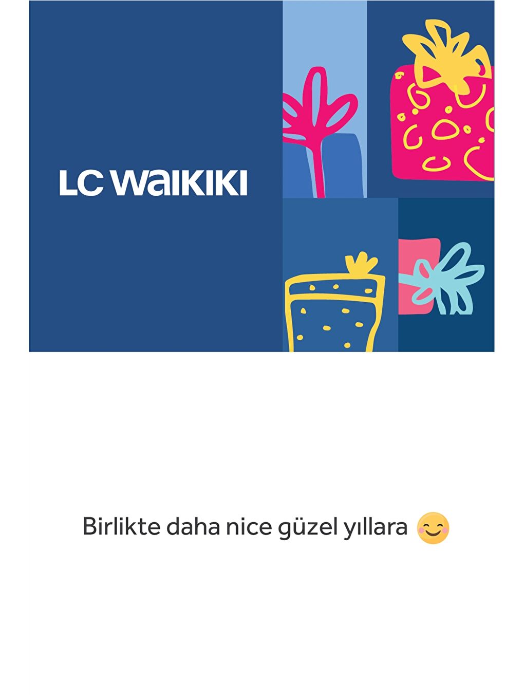 Yıl Dönümü Hediye Kartı