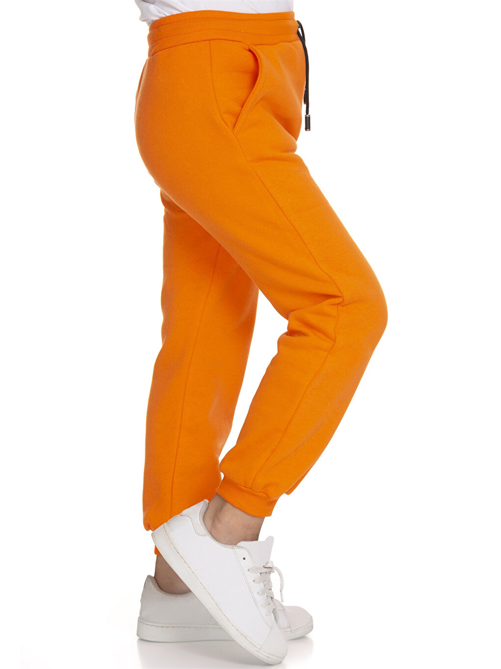Turuncu Beli Lastikli Baskılı Erkek Çocuk Jogger Eşofman Altı-2