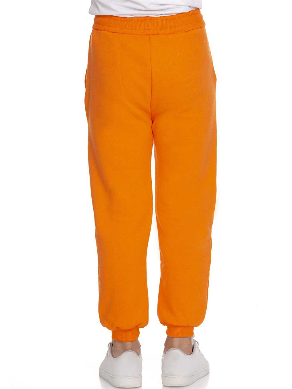 Turuncu Beli Lastikli Baskılı Erkek Çocuk Jogger Eşofman Altı-3