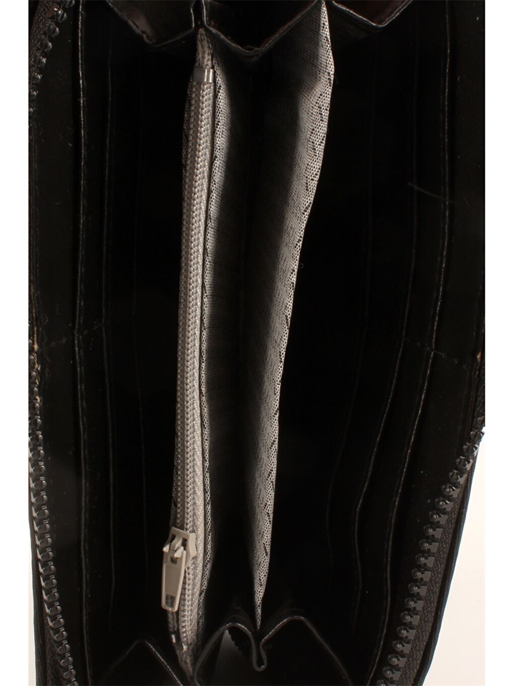 Siyah Krinkıl Kumaş Kadın Cüzdan-1