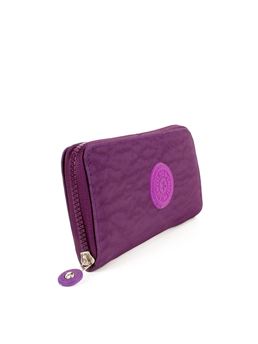 Mor Krinkıl Kumaş Kadın Cüzdan-2