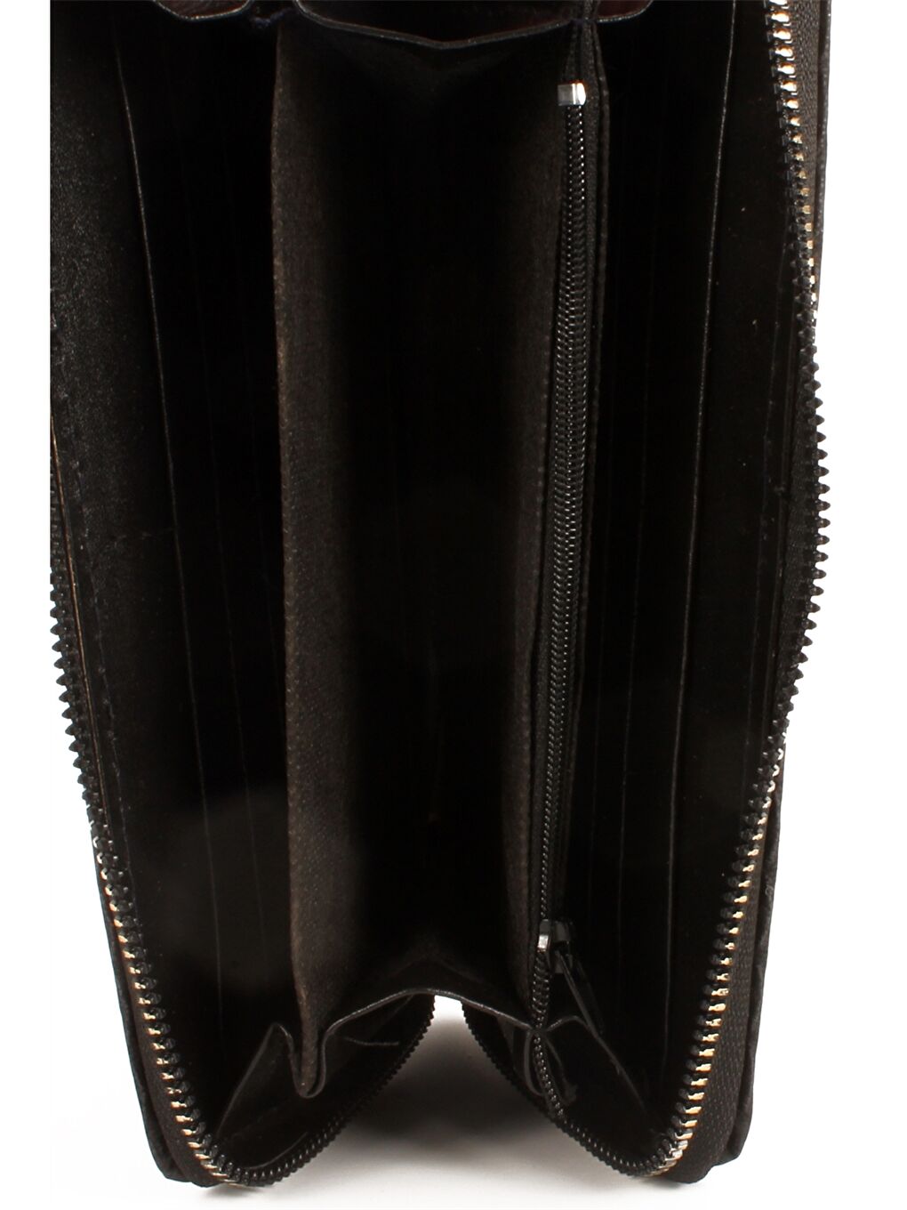 Siyah Etiket Baskılı Kadın Cüzdan-1