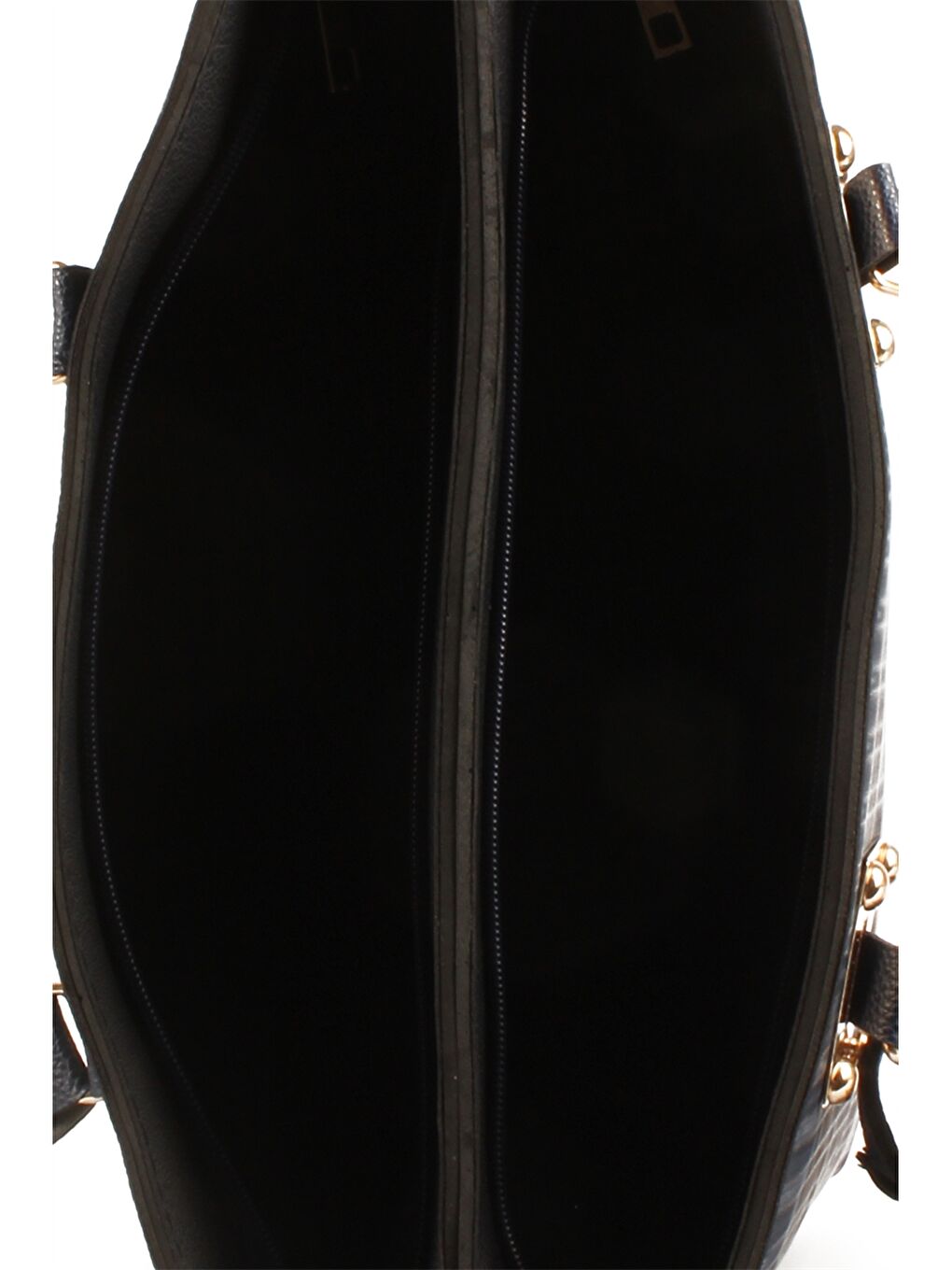 Mavi Deri Görünümlü Kadın Tote Çanta-4