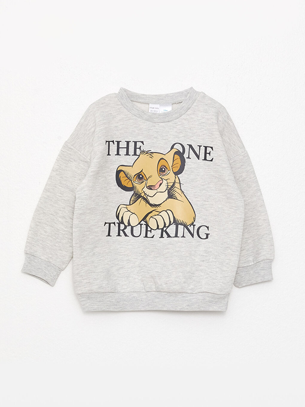 LCW baby Rundhalsausschnitt Langarm König der Löwen Bedrucktes Baby Jungen Sweatshirt und Jogginghose 2er-Pack Set -W2JT15Z1-D5P
