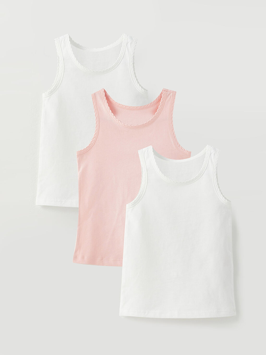 LCW baby Weste für Baby Mädchen mit Rundhalsausschnitt, 3er-Pack -W2JT87Z1-R9J