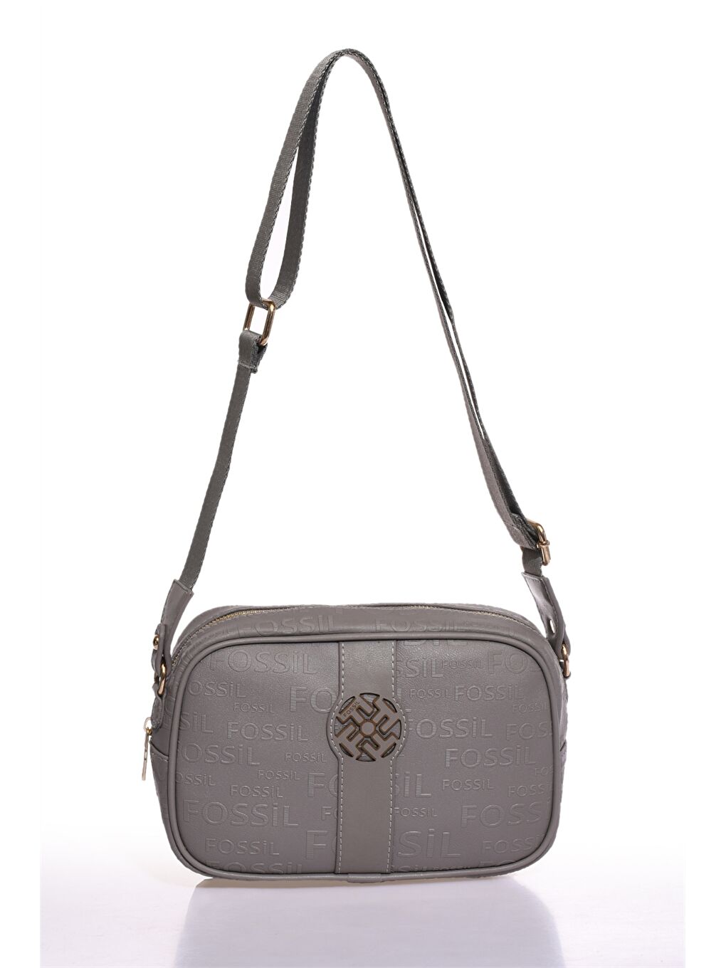 Kahverengi Deri Görünümlü Baskılı Kadın Omuz Çantası