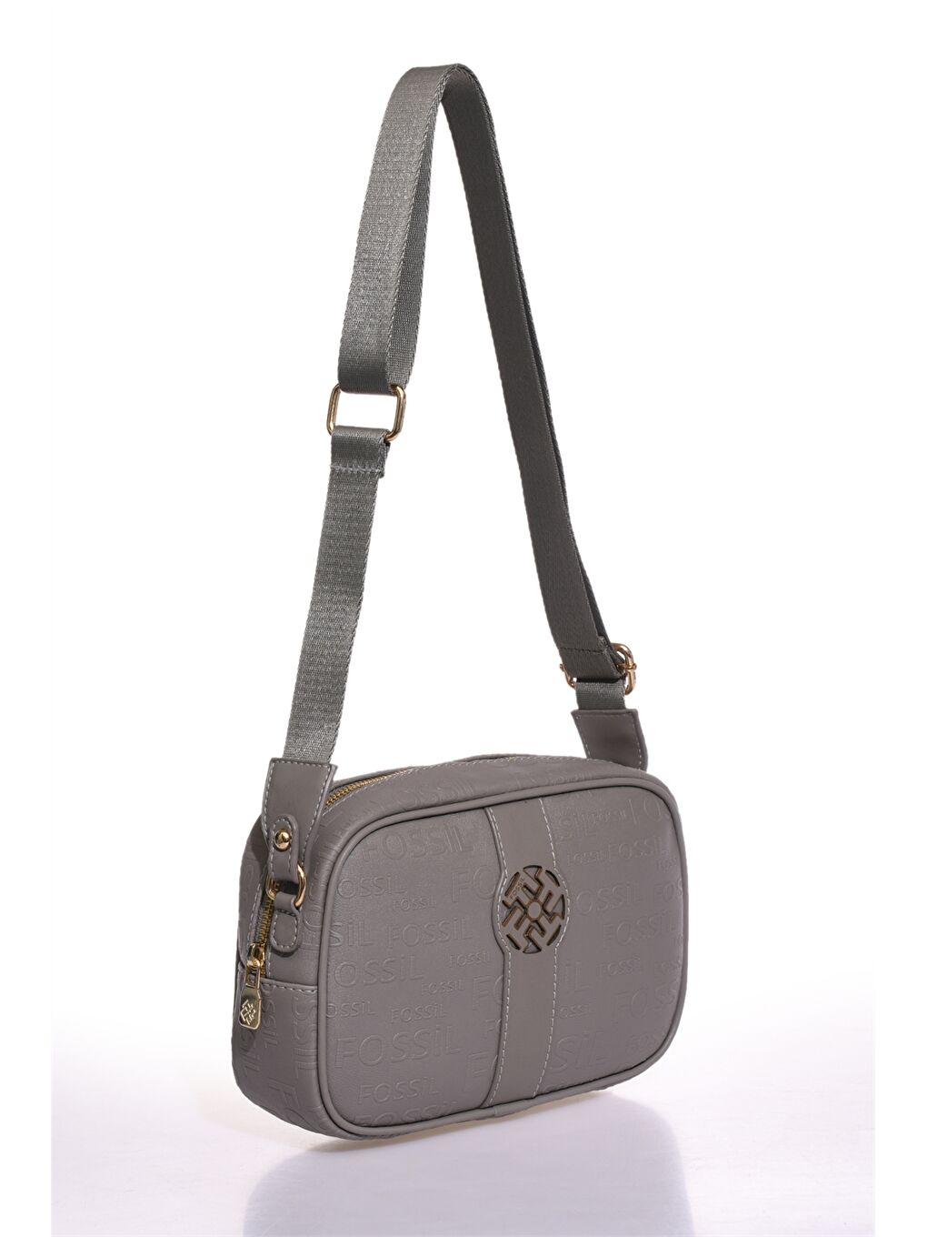 Kahverengi Deri Görünümlü Baskılı Kadın Omuz Çantası-1