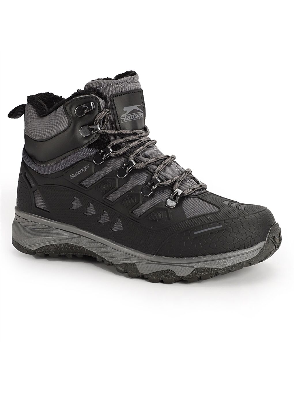 Gri Bağcıklı Bilek Boy Kadın Bot-4