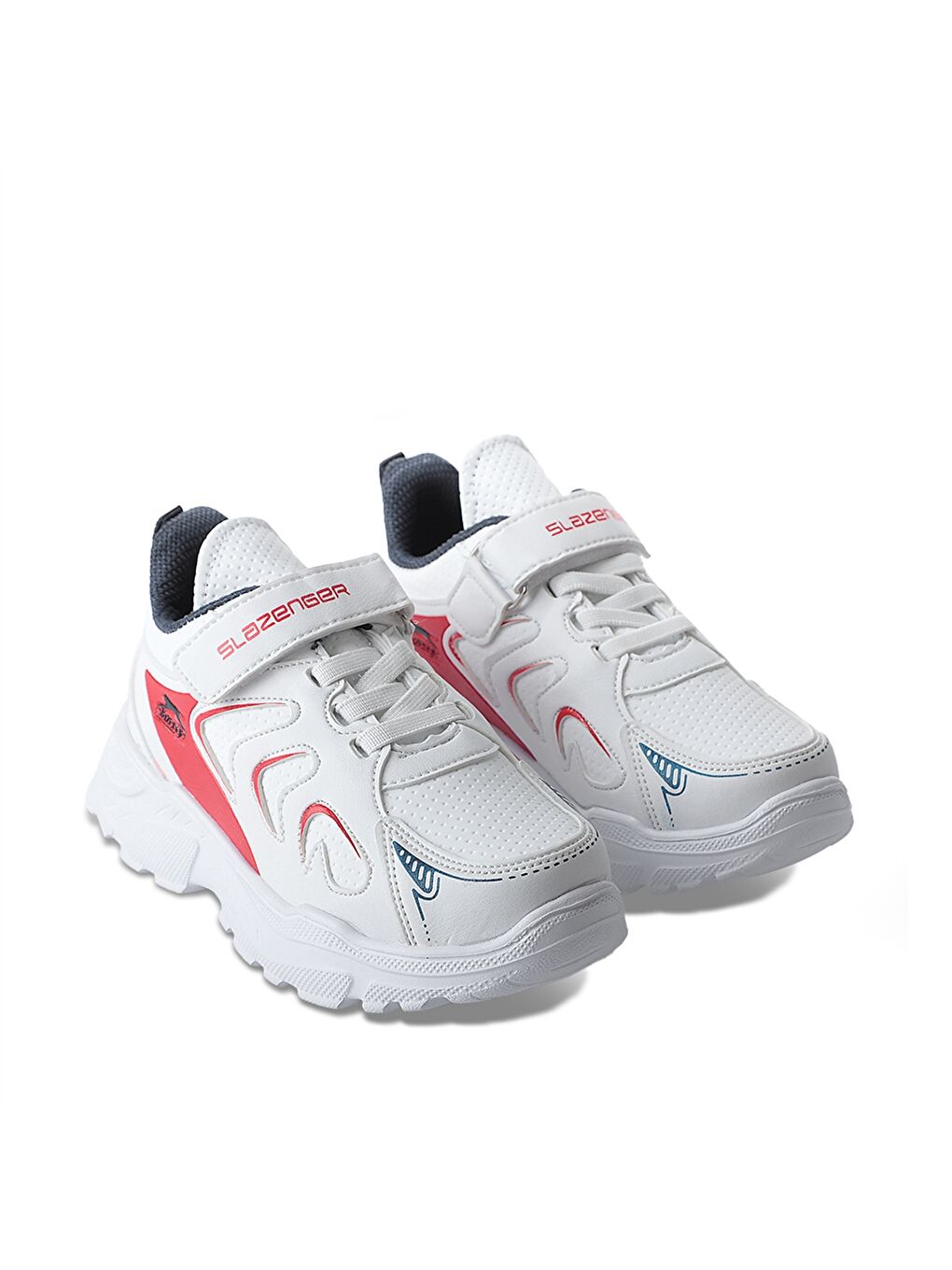 Kırmızı Bağcık ve Cırt Cırtlı Erkek Çocuk Spor Ayakkabı-1