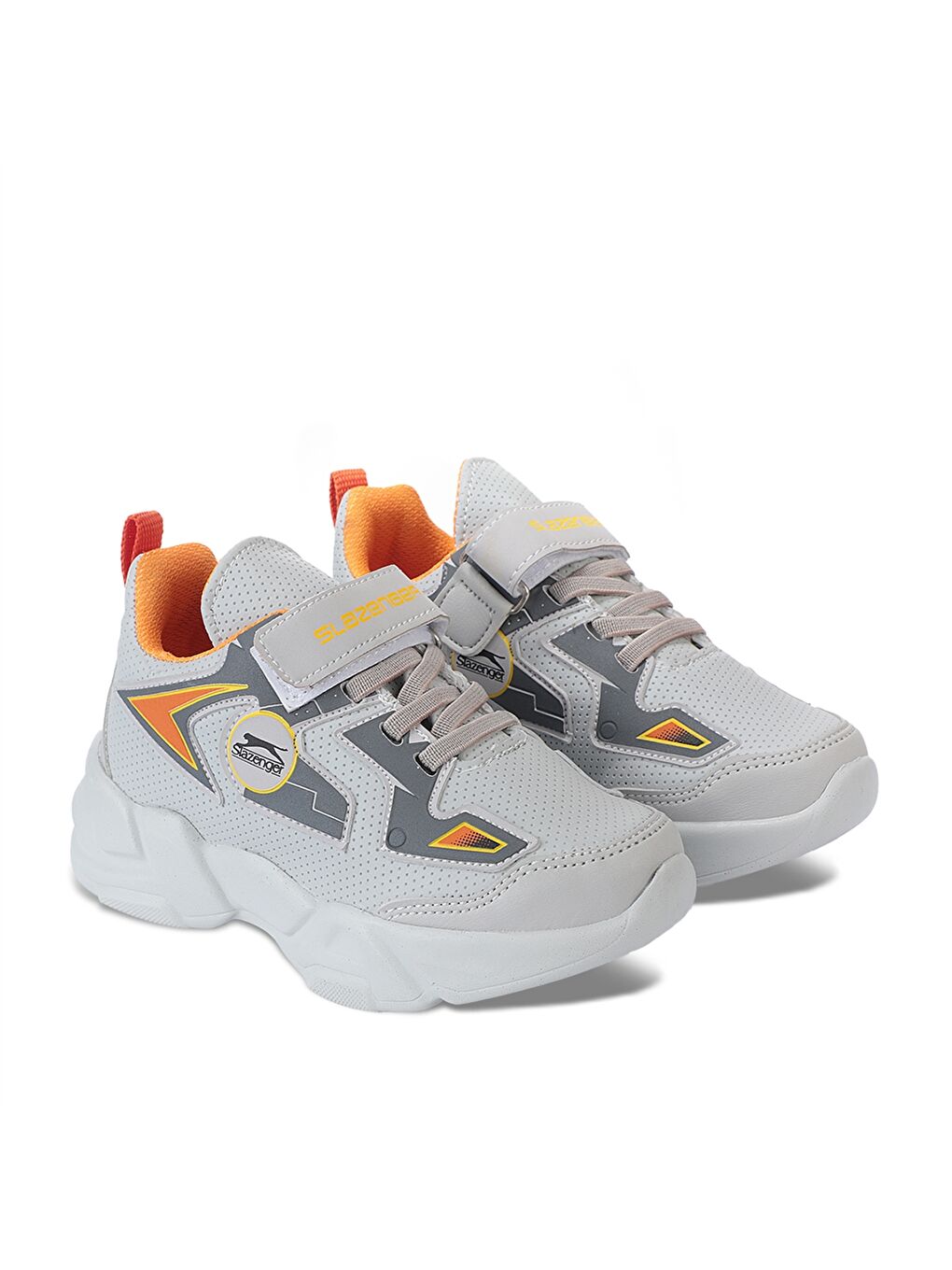 Gri Bağcık ve Cırt Cırtlı Kız Çocuk Aktif Spor Ayakkabı-1