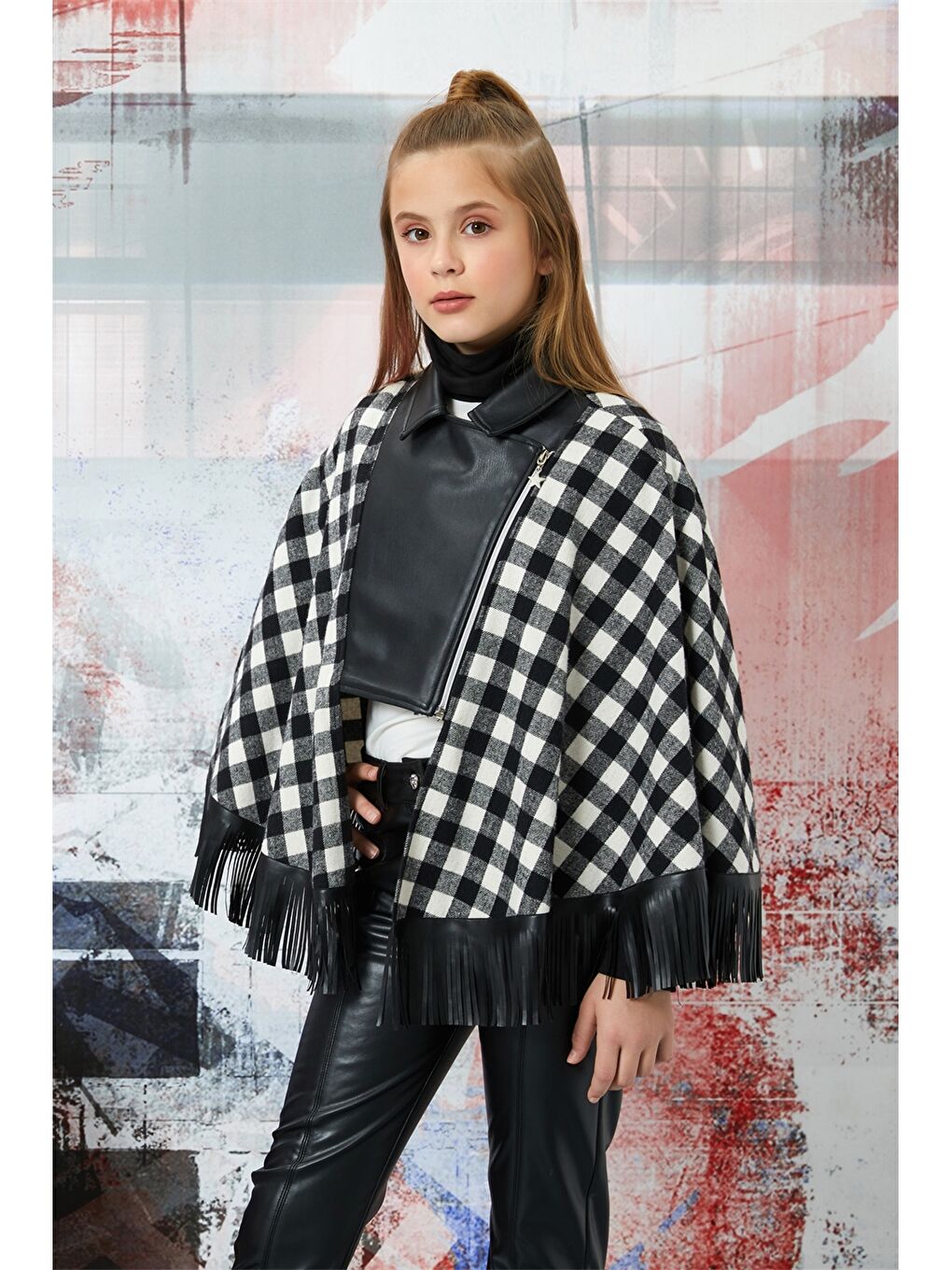 Siyah Uzun Kollu Kız Çocuk Takım 2'li-1