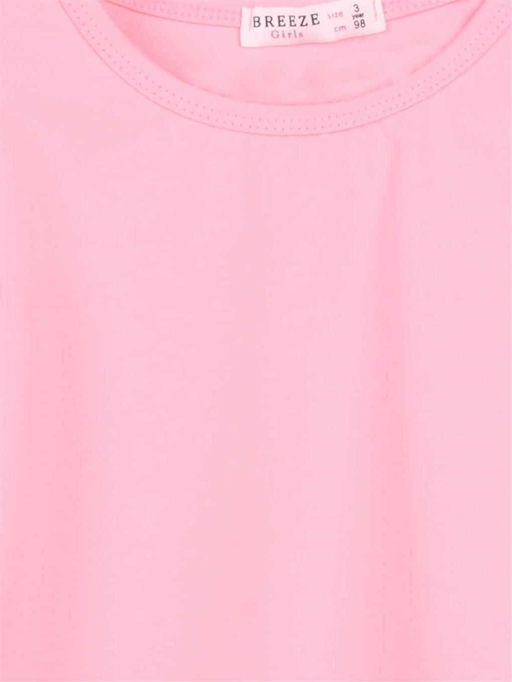 Pembe Bisiklet Yaka Uzun Kollu Kız Çocuk Bluz-2