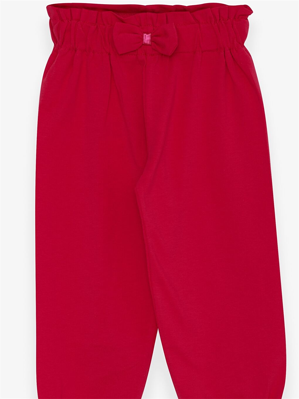 Pembe Beli Lastikli Baskılı Kız Bebek Eşofman Alt-2