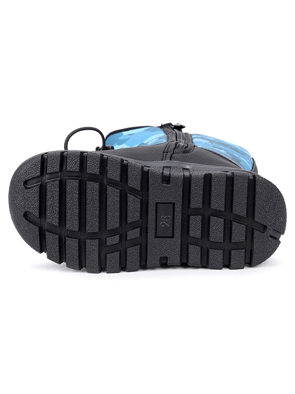 Mavi Baskılı Kız Çocuk Kar Botu-5