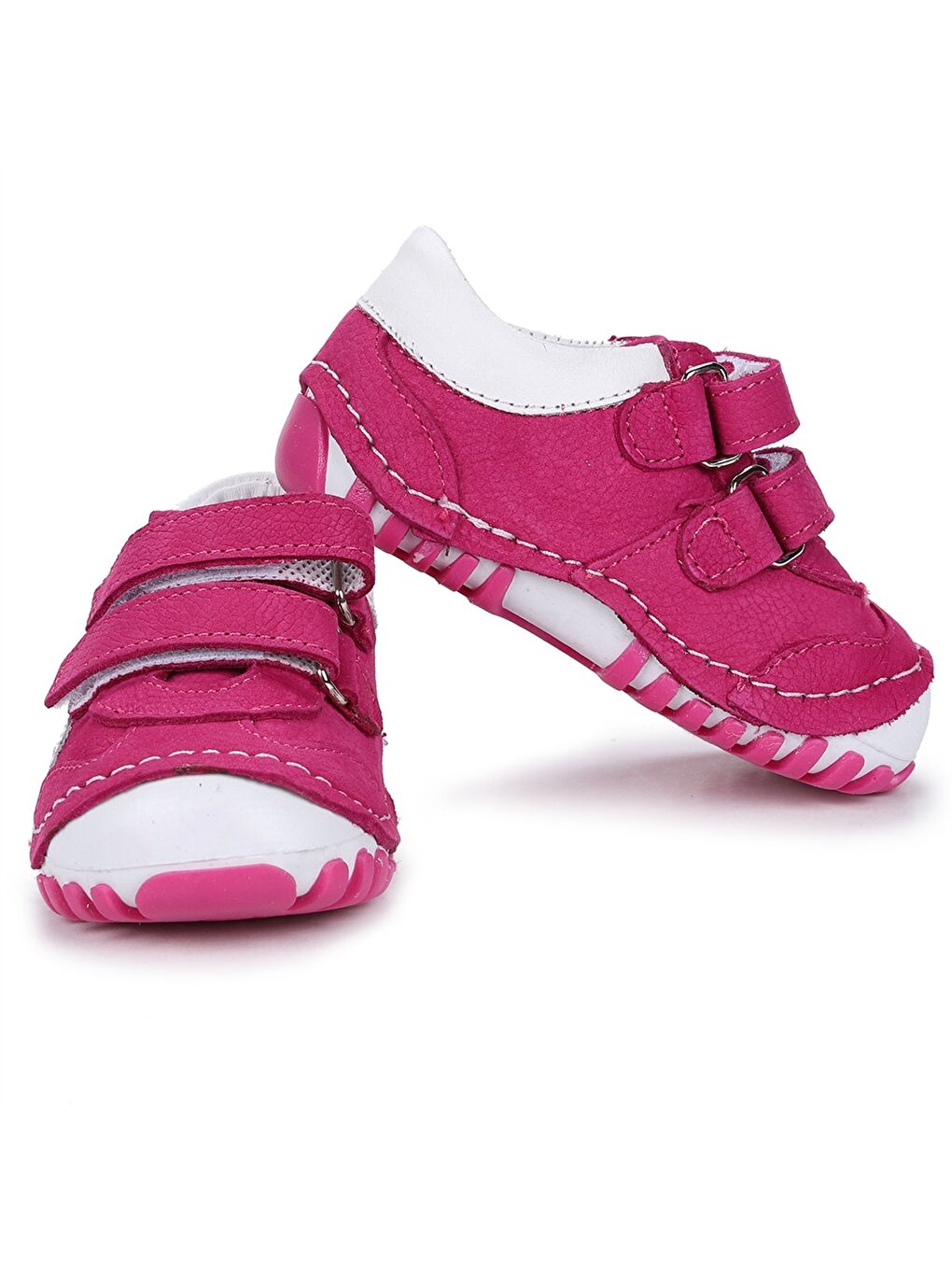 Beyaz Cırt Cırtlı Kız Çocuk Spor Ayakkabı-1