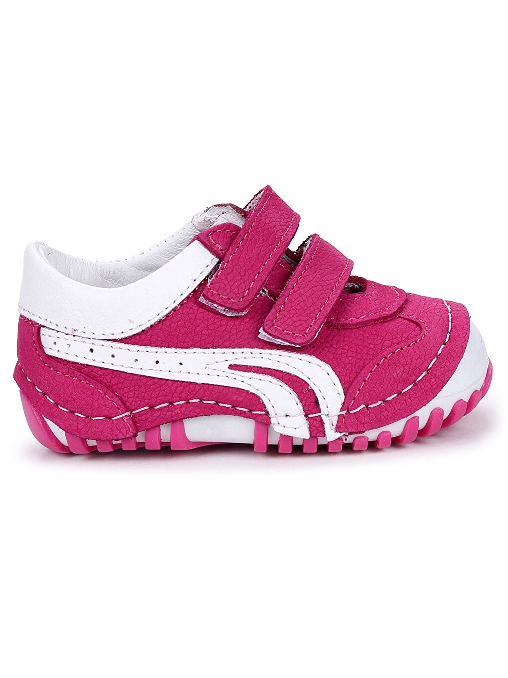 Beyaz Cırt Cırtlı Kız Çocuk Spor Ayakkabı-3