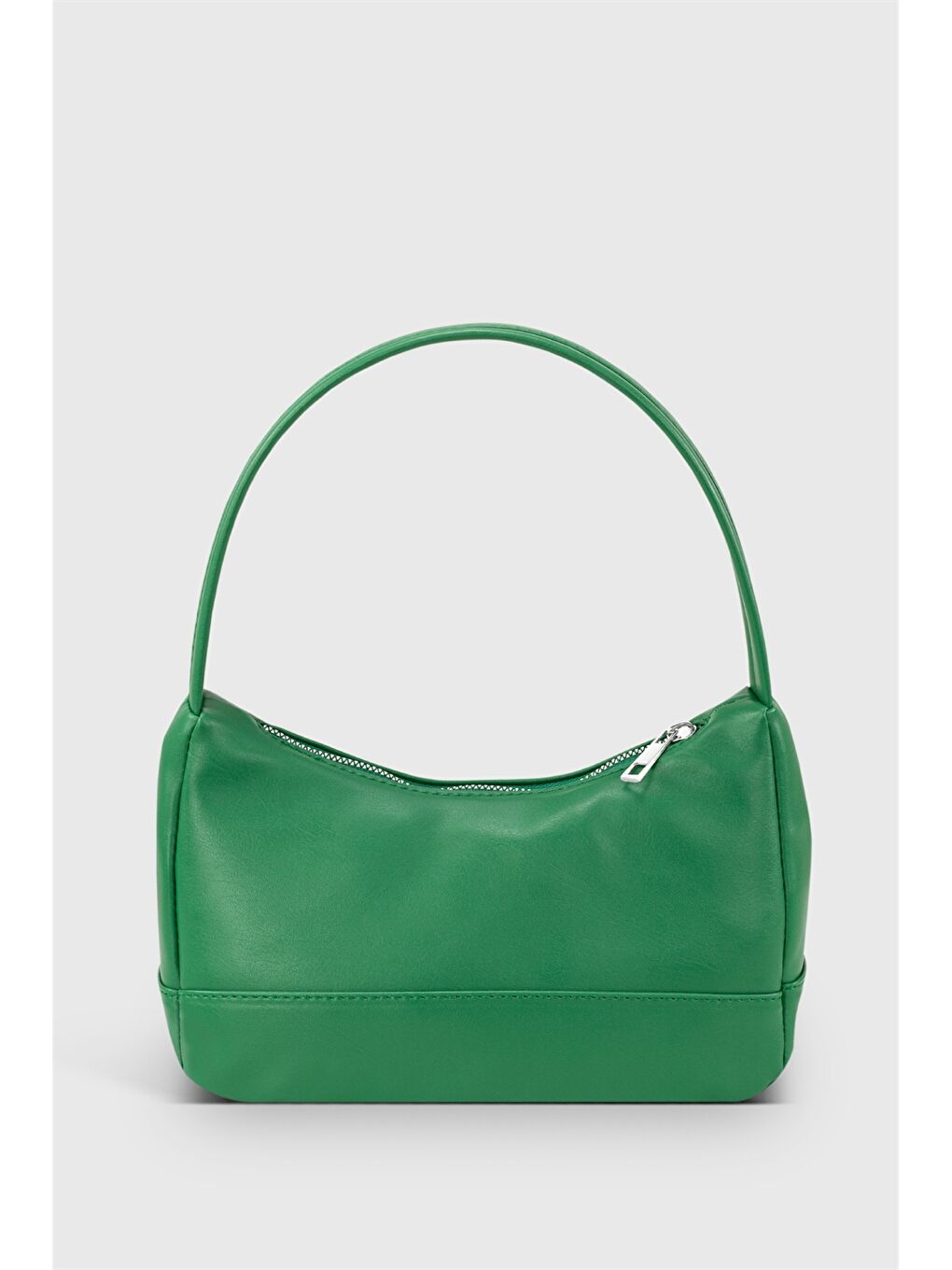 Yeşil Etiket Baskılı Kadın Omuz Çantası-1