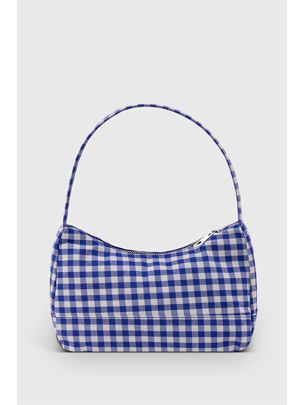 Mavi Etiket Baskılı Kadın Omuz Çantası-1