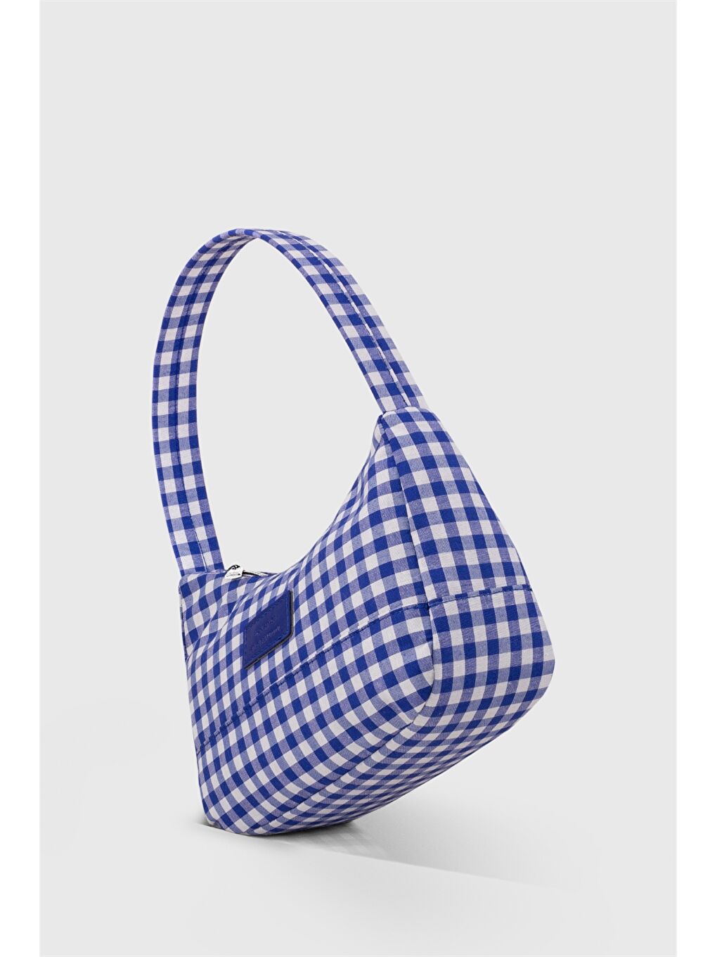 Mavi Etiket Baskılı Kadın Omuz Çantası-2