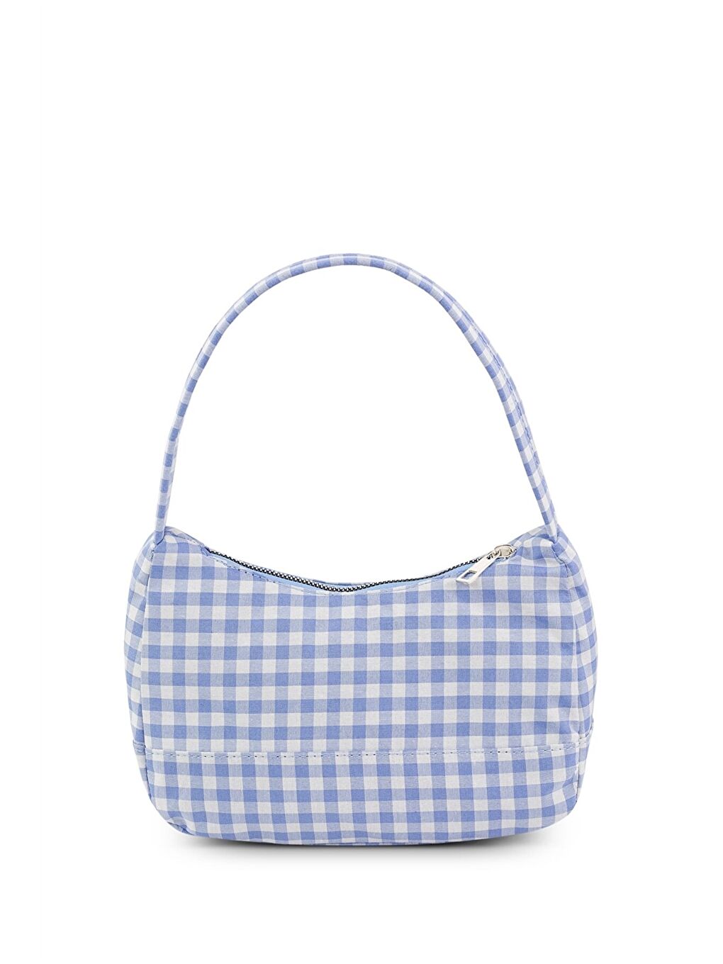 Mavi Etiket Baskılı Kadın Omuz Çantası-2