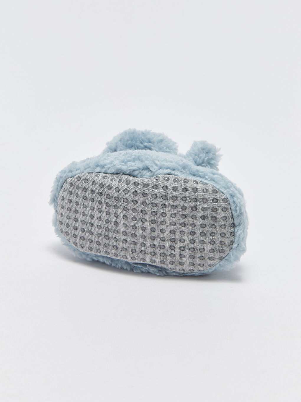 Mavi 3D Aplike Detaylı Nakışlı Erkek Bebek Ev Botu-4