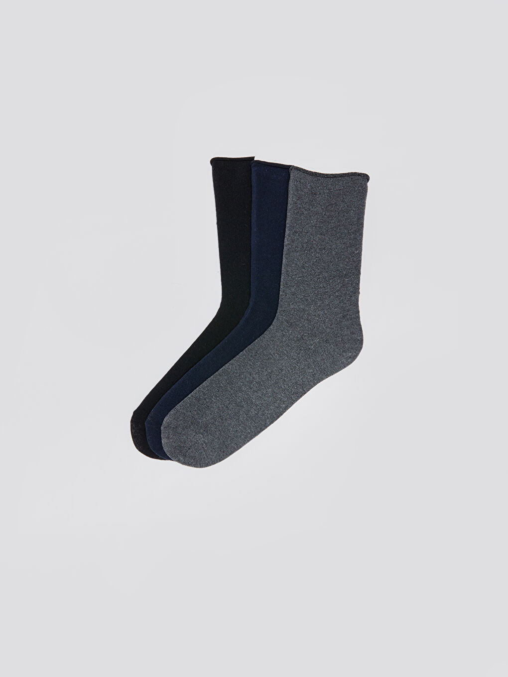 LCW ACCESSORIES Men's Ankle Socks 3-Pack -W2K294Z8-K00