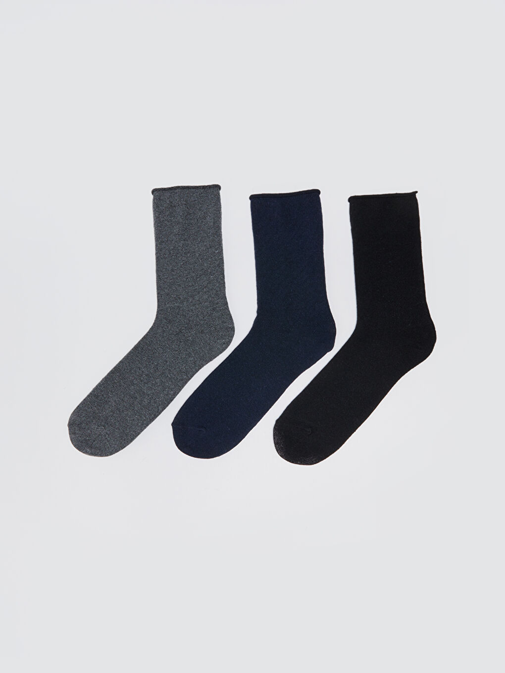 LCW ACCESSORIES Men's Ankle Socks 3-Pack -W2K294Z8-K00